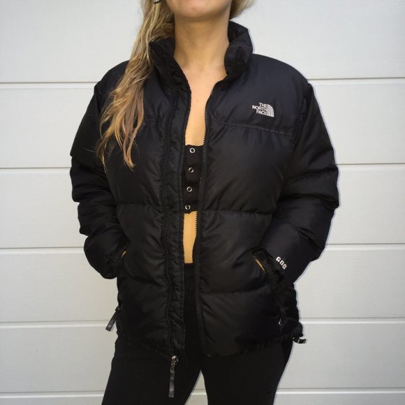 North Face 600 Down Puffer Classic Cold Weather Fall/Winter Cozy Black Jacket - Picture 16 of 16